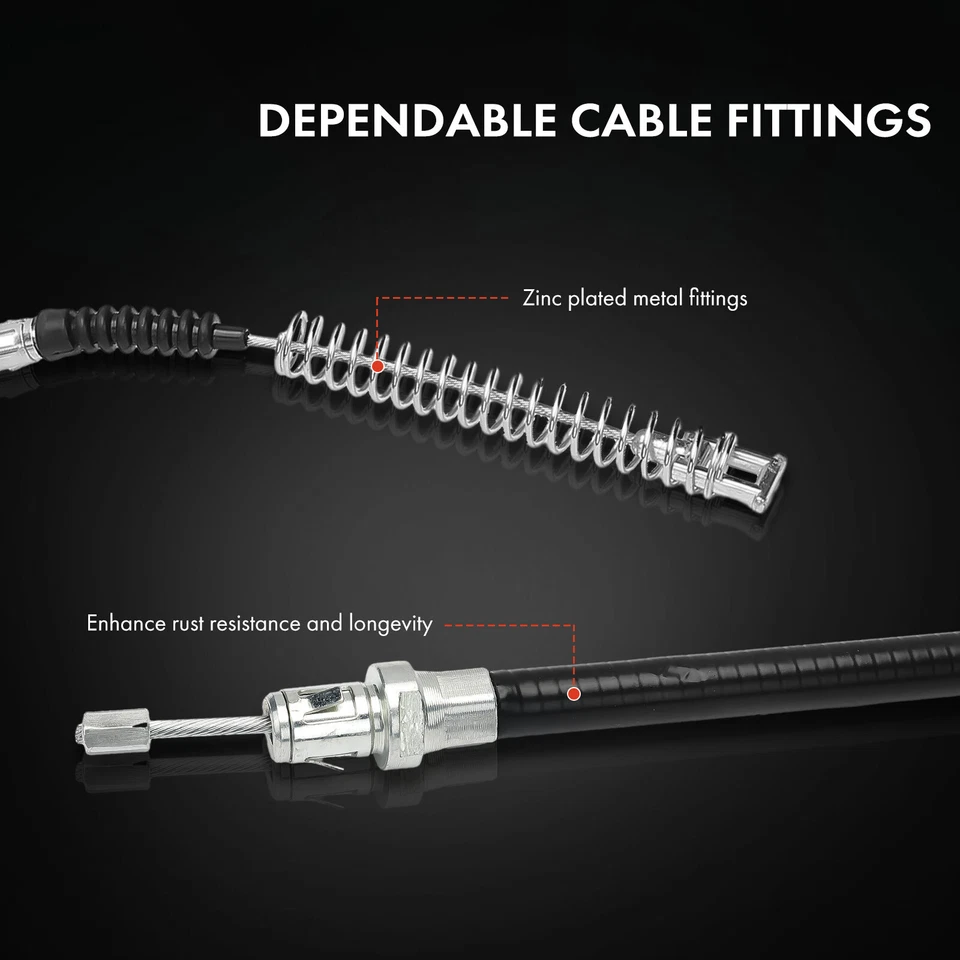 Cable de freno de estacionamiento trasero 2 piezas para Chevrolet Silverado 2500 HD GMC Sierra 2500 HD Foto 4 de 4
