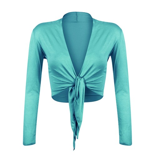 Gloop Mujer Bolero Chaquetas Manga Larga Tops Chaquetas de Hombro Boda Fiesta M-XL - Imagen 41 de 41