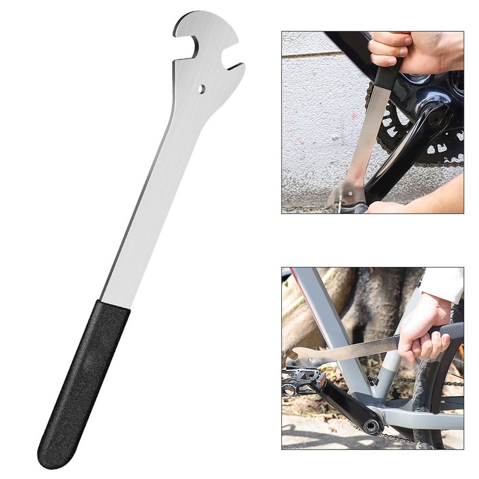 Professional Grade 15MM Extended Pedal Wrench for Precise Bike Repairs
