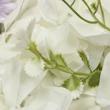 3D Flower Wall Panel-12pcs Artificial Flower Wall Background Silk Rose Wedding