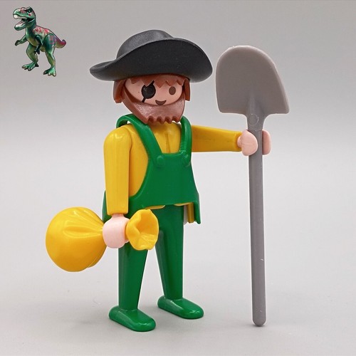 PLAYMOBIL Western Carriola Marrone Scuro Per Cercatore D'Oro - Pezzo Usato B4243