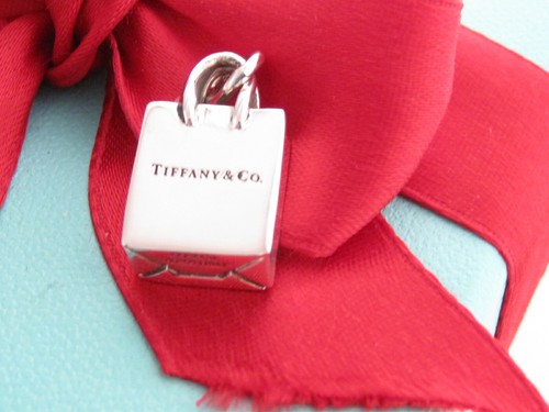 Silver 925 Shopping Bag Charm Pendant 