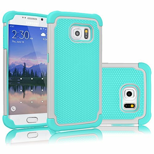 Galaxy S6 Case, Tekcoo(TM) [Tmajor Series] [Pink/Grey] Shock