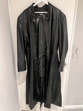 Men's NEO Black FULL-LENGTH Matrix Style Real Nappa LeatherJacket Coat