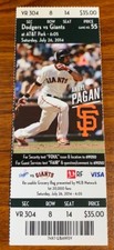 Dodgers vs Giants Game 55 7/26/2014 Angel Pagan on Ticket Free Shipping