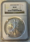 2010 American Eagle S$1- NGC - MS 69