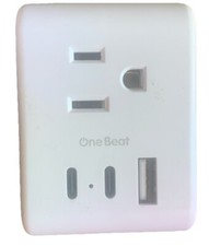 One Beat 3 Outlet 2 USB 1 USB-C EU Euro To US Power Plug Travel Voltage Adapter