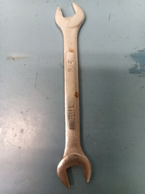 Unbranded Drop Forged Double Ended Wrench 3/8 7/16  (LL)