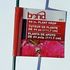 24 Pack Bond Mfg SMG12101W 3" x 44" Green Single Loop Metal Plant Prop Supports