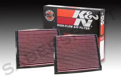 Two K&N 33-2204 Hi-Flow Air Intake Drop in Filters for 2000-2003 BMW Z8 4.9L V8