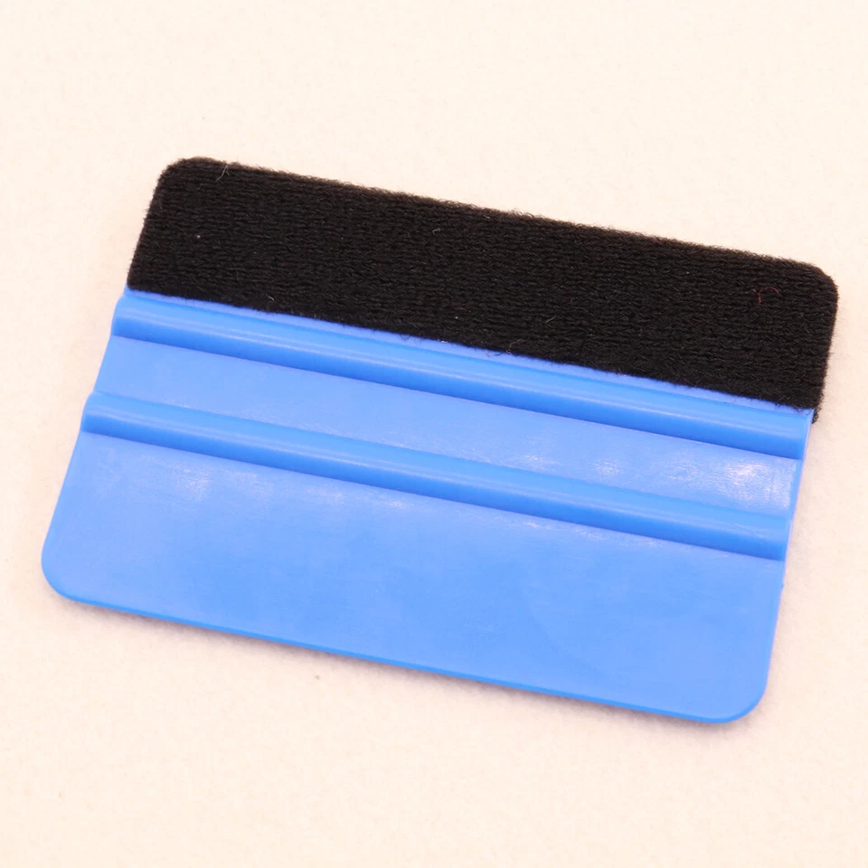 Blue Felt Edge Squeegee Car Vinyl Wrap Application Tool Scraper Decal Plastic - Image 4 of 4