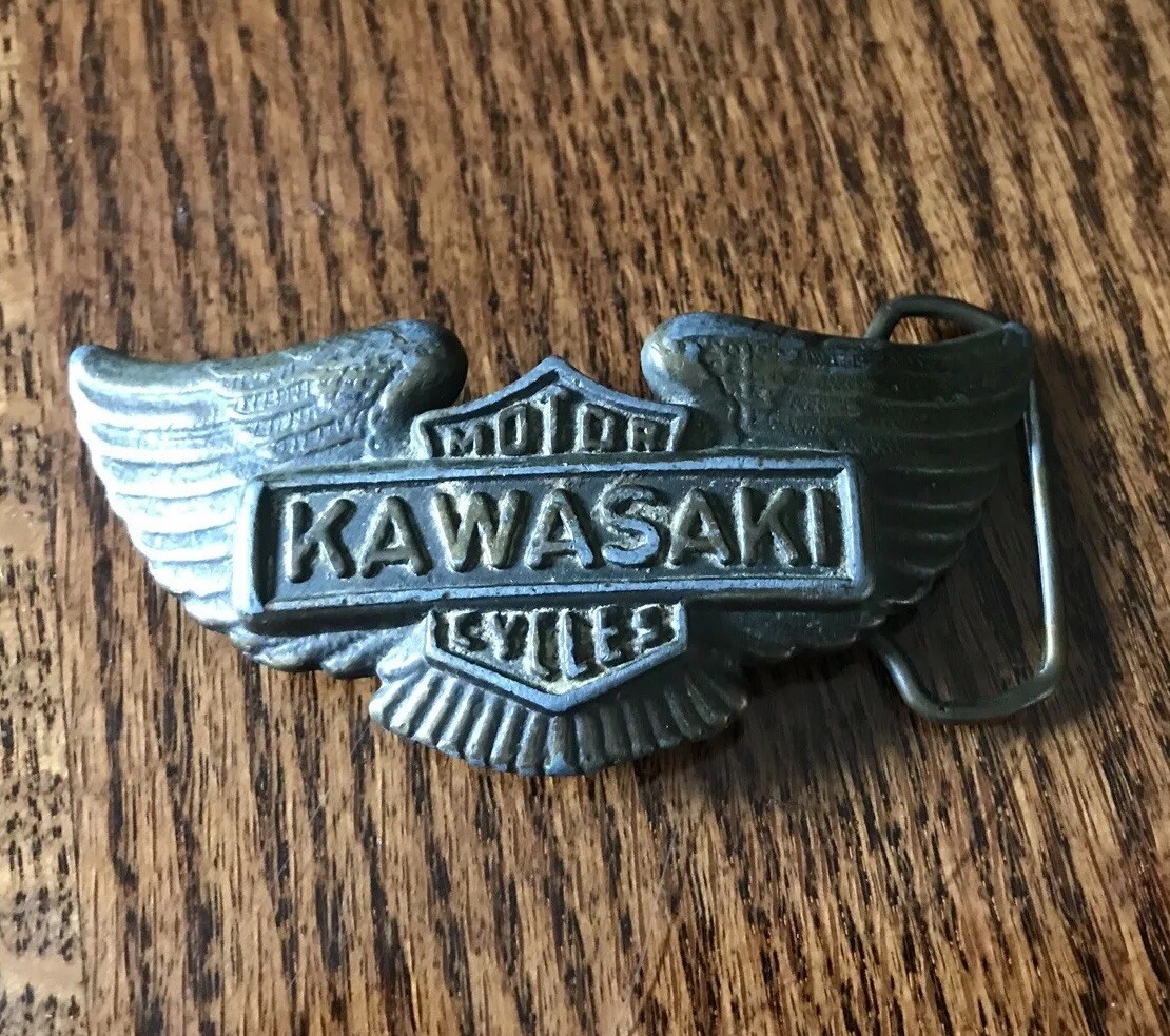 kawasaki belt buckle