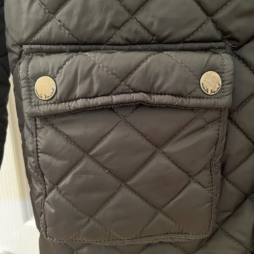 Marie Chantal Quilted Country Jacket Corduroy Trim Green Girls Size 12 - Picture 10 of 17