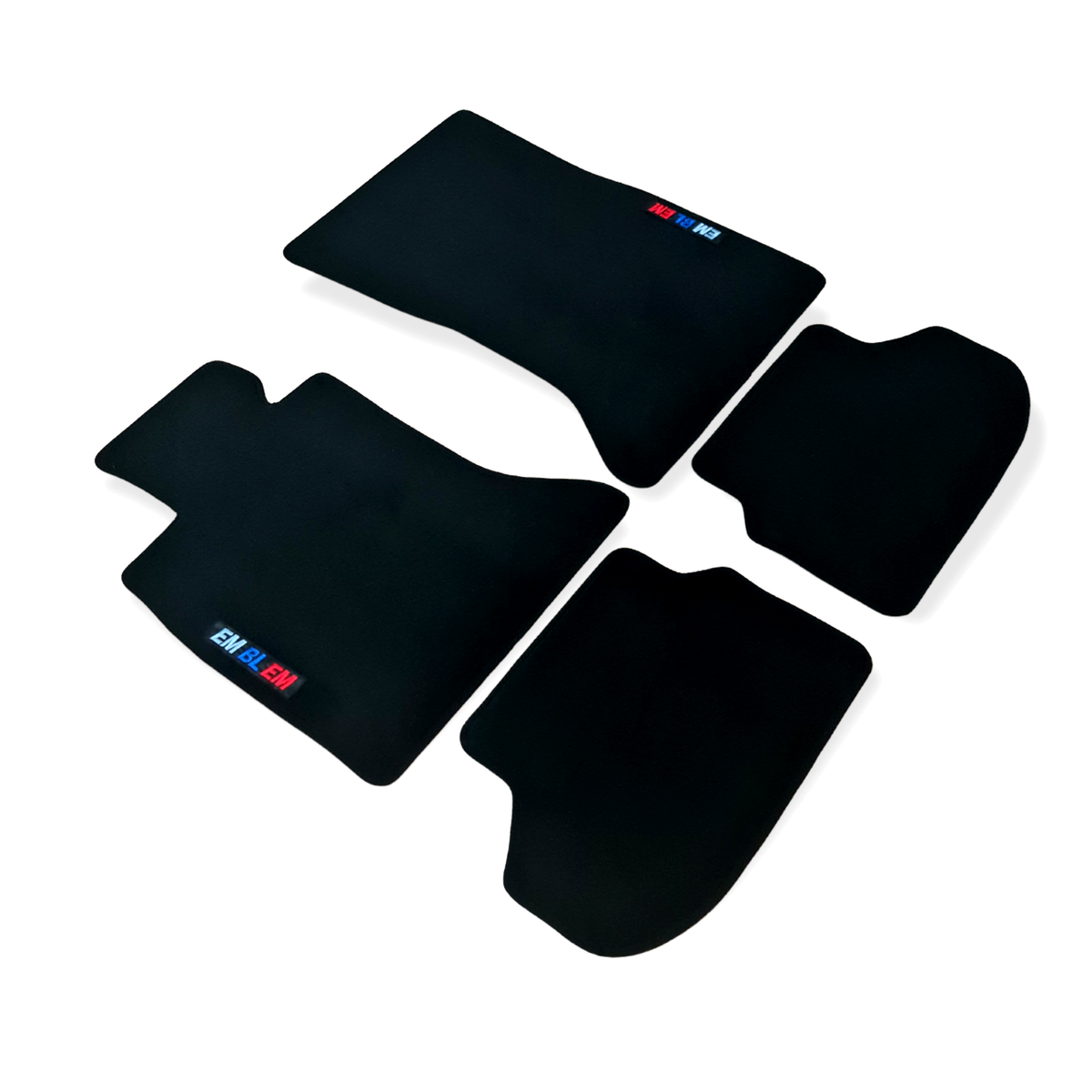 MP Logo Rubber Floor Mats For BMW 5 Series F11 Touring (2009-2017) – Black, Anti-Slip 8 thumbnail image