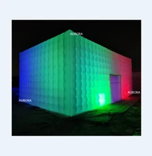 26FT Giant Inflatable NightClub Inflatable Cube Tent With LEDs For Party Wedding