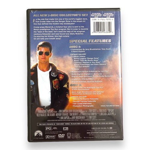 Top Gun Wide Screen Special Collector’s Edition DVD 2 Discs - Picture 2 of 4
