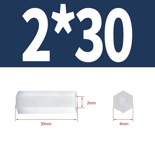 M2 - M5 White Nylon Female Spacers Hex Standoff Pillar PCB Insulator Studs - Picture 22 of 82