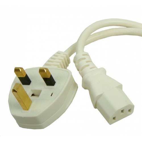 8 X UK 3 Broche Kettle Lead Alimentation Secteur Câble Cordon PC Écran D Fusible - Photo 3/6