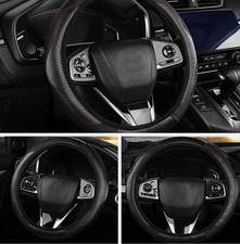 Car Leather Steering Wheel Cover Good Grip Car Accessories For Honda Civic