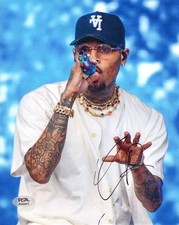 Chris Brown Signed Autograph 8x10 Photo - Graffiti Fortune Royalty X w/ PSA COA