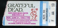 Vintage 1993 Grateful Dead Concert Ticket Stub Noblesville IN Mail Order GDTS