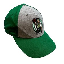 Boston Celtics Baseball Cap Hat Adjustable One Size Fan Favorite Gray Green