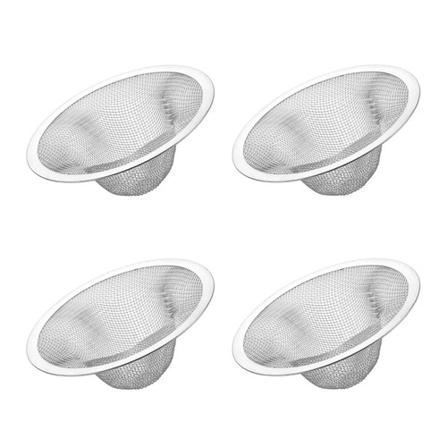 4 PIEZAS Pantalla de Drenaje Anti-obstrucción Fregadero Cesta Filtro Colador Cocina