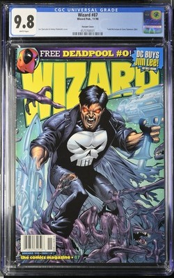 Wizard Magazine #87 CGC 9.8 only 1 Census 1998 Punisher Variant Cover Publishers