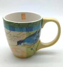 2009 Lang Birds in Watercolour Ceramic Curved Mug Artwork by Susan Winget