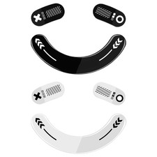 Glass Mouse Feet Skates For V2 Mouse Enhances Gaming Precise Smooth Sricker