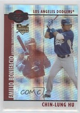 2008 Topps Co-Signers Hyper Plaid Red /100 Chin-Lung Hu Emilio Bonifacio ty0