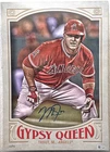 New ListingMike Trout AUTO 10"x14" Photo Card 2016 Topps Gypsy Queen Ltd Ed 4/99 MLB HOLO