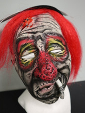Máscara hecha a mano Down On Luck Hobo Bum - Zagone Studios "Whiskey Clown"