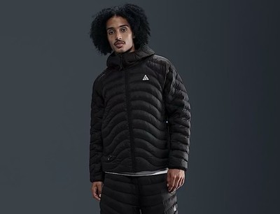 Nike ACG 'Lava Flow' Therma-Fit ADV Full Zip Black Jacket, Size