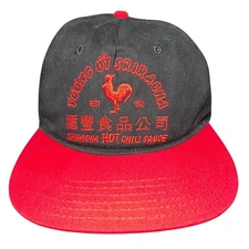 Sriracha Hot Sauce Snapback Hat TUONG OT Ball Cap Adjustable Mad Engine Red Cap