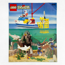 Lego Town Divers Shark Cage Cove 6558 Vintage 1997 - Instruction Book Only