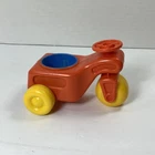 Fisher Price Little People 1984 Jumbo Chunky Orange Tricycle Bike Vintage