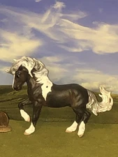 OOAK Breyer cm Custom Stablemate Horse Fireheart  x D. Williams *Pinto Beauty *