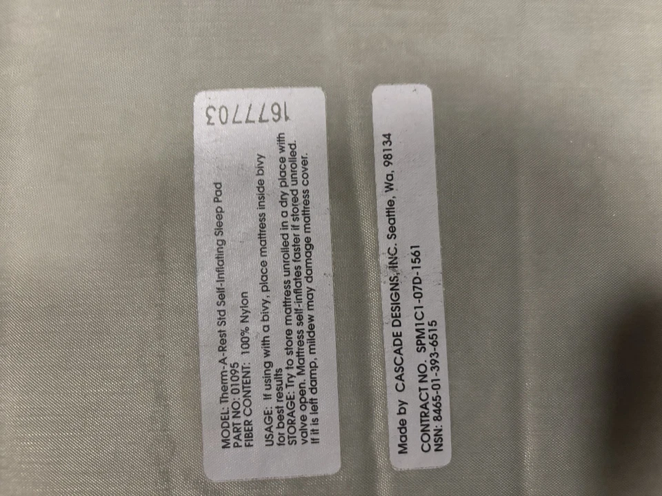 Colchón para dormir autoinflable militar de Estados Unidos. ¡COMPRA UNO Y OBTÉN UNO GRATIS!! Foto 2 de 2