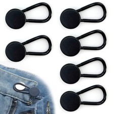 6PCS Flexible Waist Extenders for Jeans Pants Instant Button Expanders for