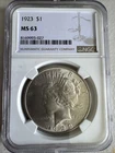 1923 Peace Dollar MS63