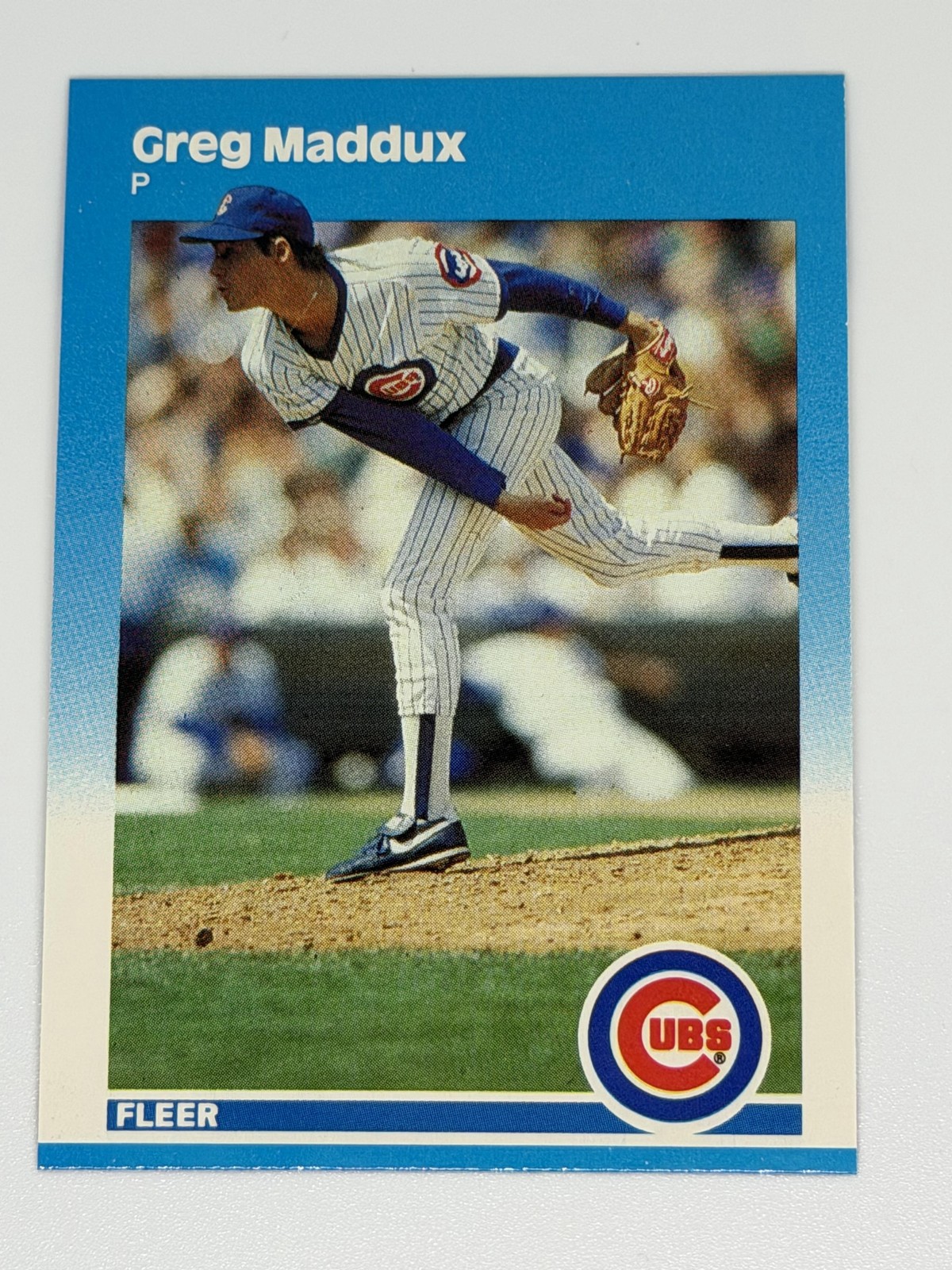 Greg Maddux 1987 Fleer Update #U-68 Glossy RC Chicago Cubs Rookie