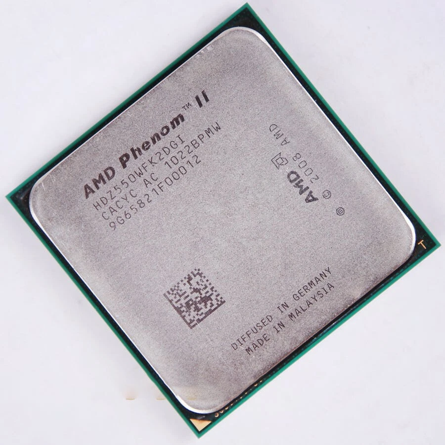 AMD Phenom II X2 550 Processor 3.1GHz HDZ550WFK2DGI Socket AM3 CPU 80W 4000MHz - Image 2 of 4