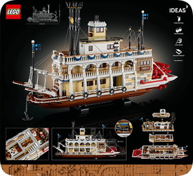 LEGO &reg; ║ IDEAS ║ river steamboat / river paddle steamer ║ 21356 ║ NEW