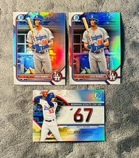 Jose Ramos 2022 Bowman Draft (2) Silver Refractor & 2023 Bowman Scouts Top 100