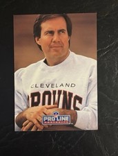 1991 Pro Line Portraits Bill Belichick #115 (RC) NE Pats Coach Rookie Card HOF. rookie card picture