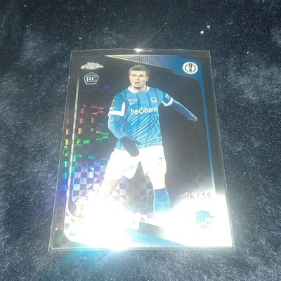 2025 Chrome UEFA Jarne Steuckers RC Black Geometric Refractor #126 /10 KRC Genk 