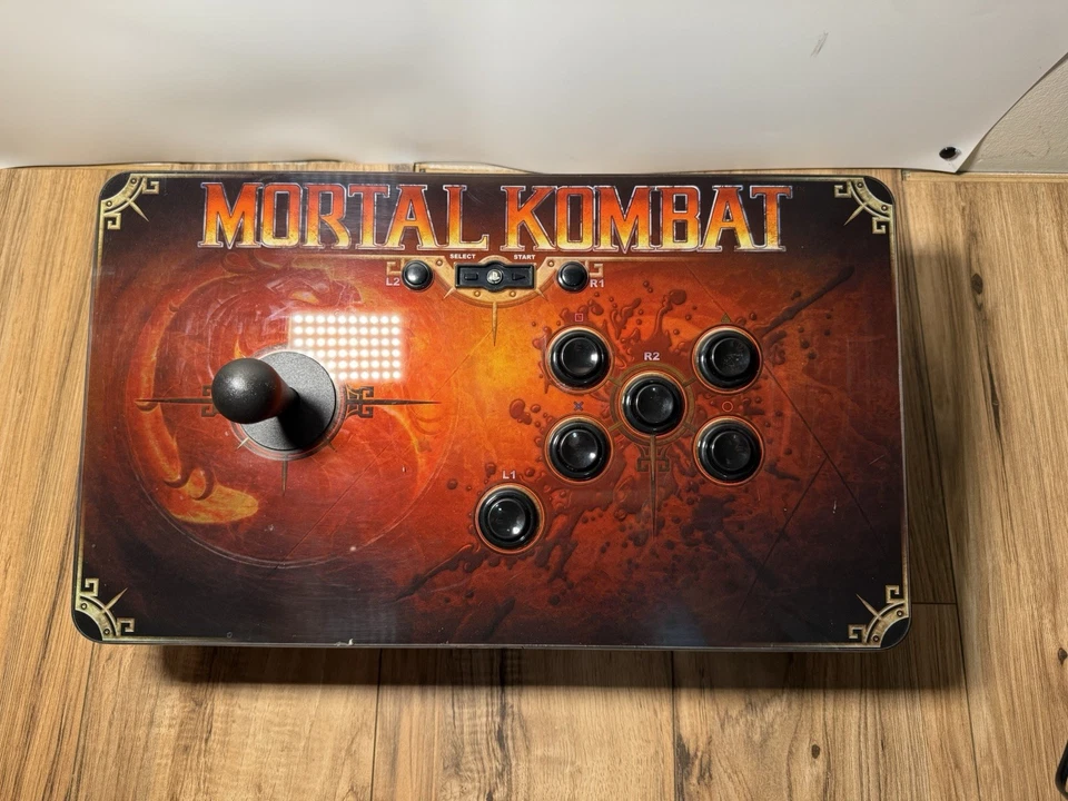 PS3 Mortal Kombat Tournament Edition PDP Fight Stick Joystick Playstation 3 - Image 2 of 4