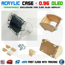 Transparent Shell Acrylic Case For 128X64 0.96 Inch OLED LCD LED Display Module