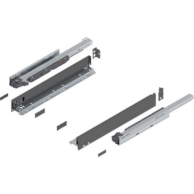 BLUM LEGRABOX pure SET Höhe N, BLUMOTION S, 40kg, NL 500, Oriongrau